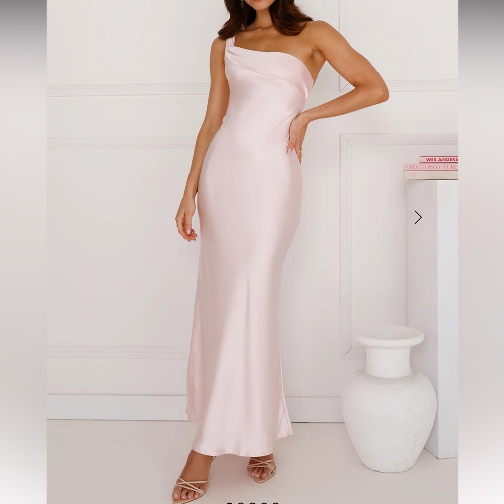 Hello Molly Romantic Tales Pink One-Shoulder Dress